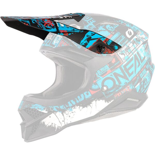 oneal 3series ride v22 casco peak blu unica taglia