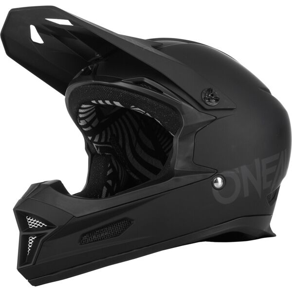 oneal fury solid casco da discesa nero xl