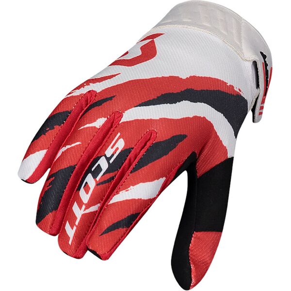 scott 450 prospect guanti motocross bianco rosso m