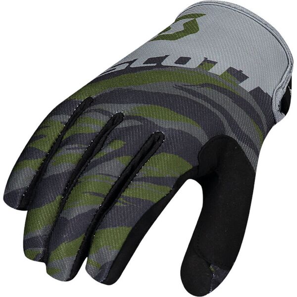 scott 350 dirt guanti motocross nero verde multicolore xl