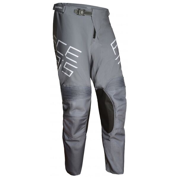 acerbis mx track pantaloni motocross nero grigio 34