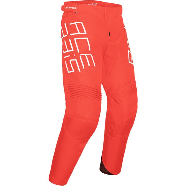 acerbis mx track pantaloni motocross per bambini rosso xl