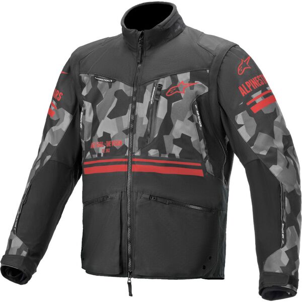 alpinestars venture r camo giacca motocross nero multicolore 2xl