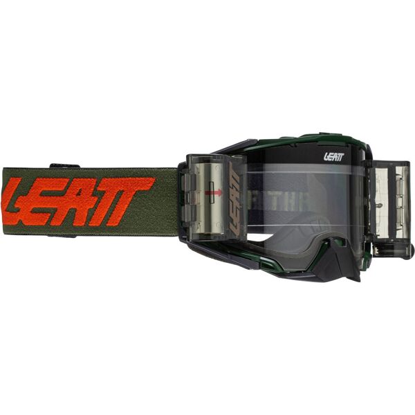 leatt velocity 6.5 roll-off combat occhiali motocross verde unica taglia