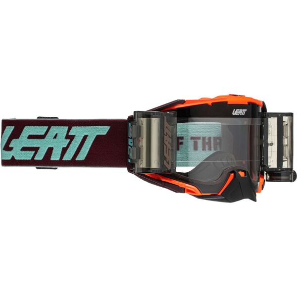 leatt velocity 6.5 roll-off combat occhiali motocross arancione unica taglia