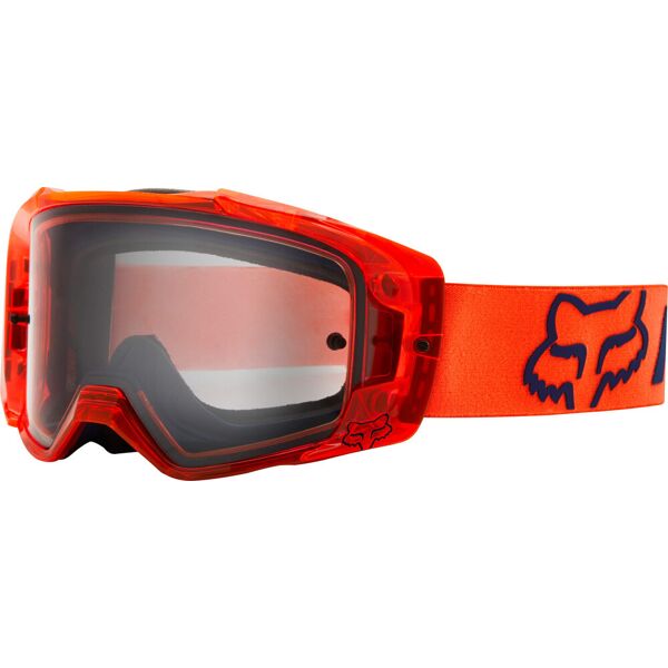 fox vue mach one set di occhiali da motocross tear-off arancione unica taglia