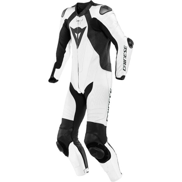 dainese laguna seca 5 abito in pelle per moto perforato a un pezzo nero bianco 58