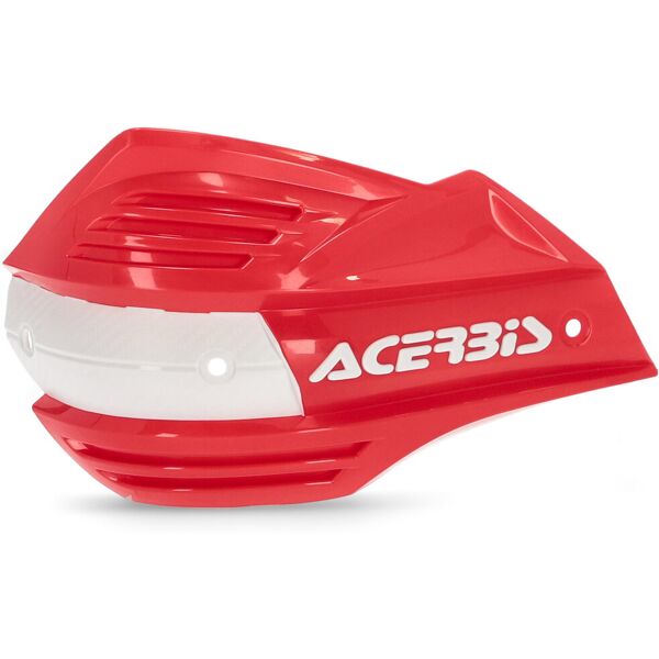 acerbis x-factor conchiglia della guardia a mano bianco rosso unica taglia