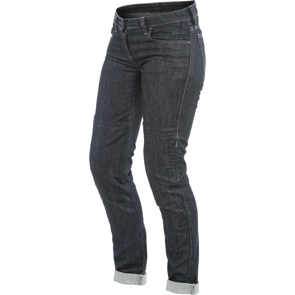 dainese denim slim pantaloni tessili per moto da donna blu 3xl