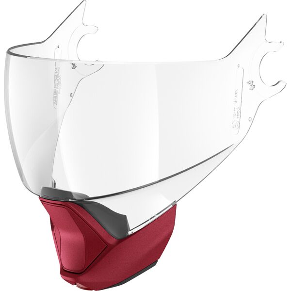 shark evojet set di tende visor chin rosso trasparente unica taglia