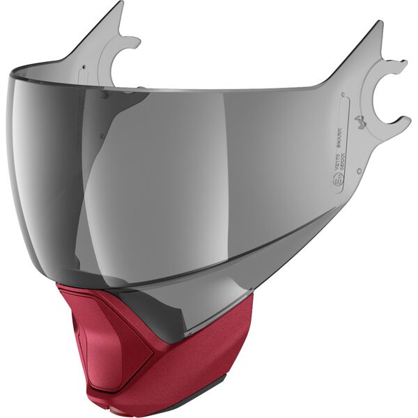 shark evojet set di tende visor chin grigio rosso unica taglia