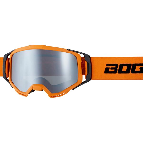 bogotto b-1 occhiali da motocross nero arancione unica taglia