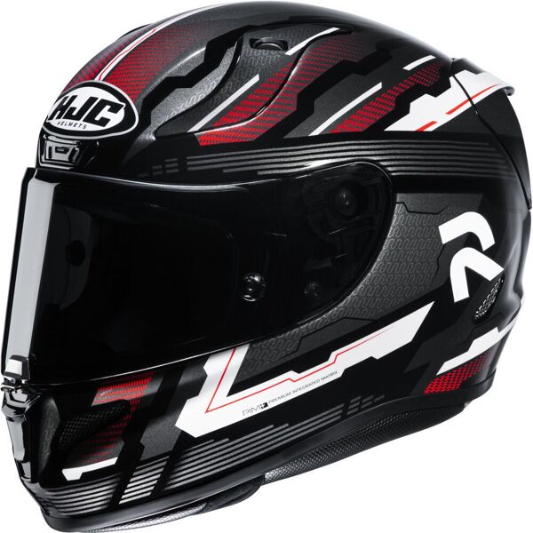 hjc rpha 11 stobon casco nero rosso 2xl