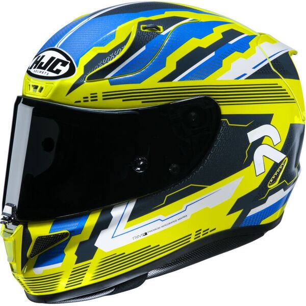 hjc rpha 11 stobon casco blu giallo xs 54 55