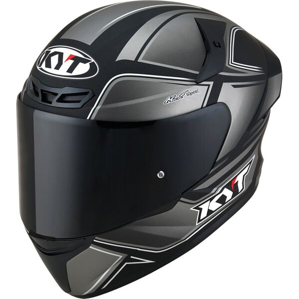 kyt tt course tourist casco nero grigio xs