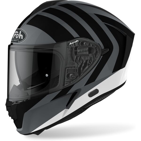 airoh spark scale casco nero grigio bianco 2xl