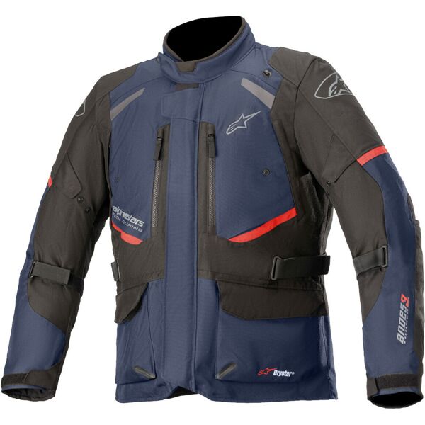 alpinestars andes v3 drystar giacca tessile moto nero blu 2xl