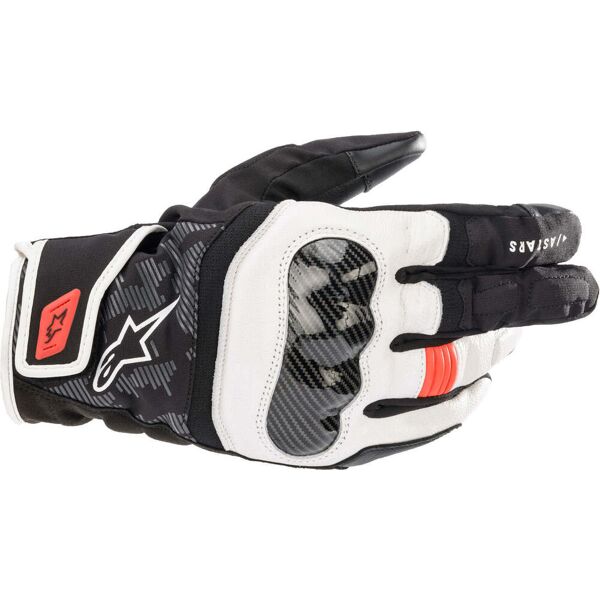 alpinestars smx z drystar guanti da moto nero bianco rosso m