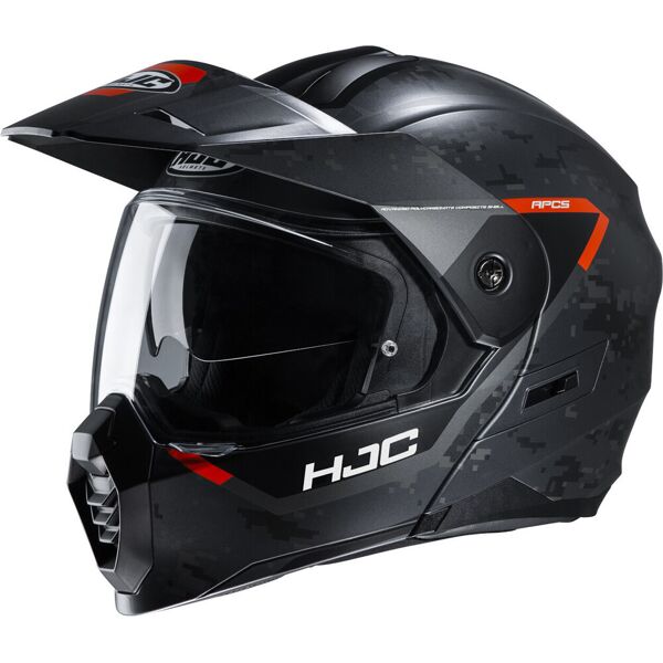 hjc c80 bult casco nero rosso s