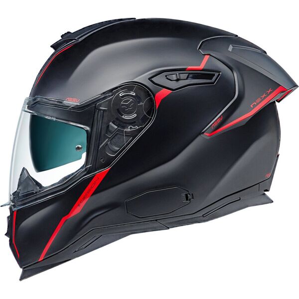 nexx sx.100r shortcut casco nero rosso 2xl