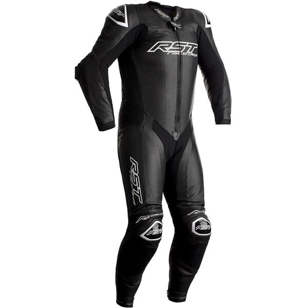 rst race dept v4.1 airbag one piece moto leather-suit nero bianco xs