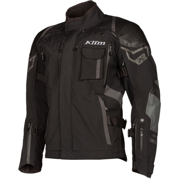 klim kodiak giacca tessile moto nero grigio 54