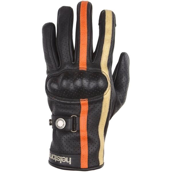 helstons eagle air guanti da moto nero arancione 2xl