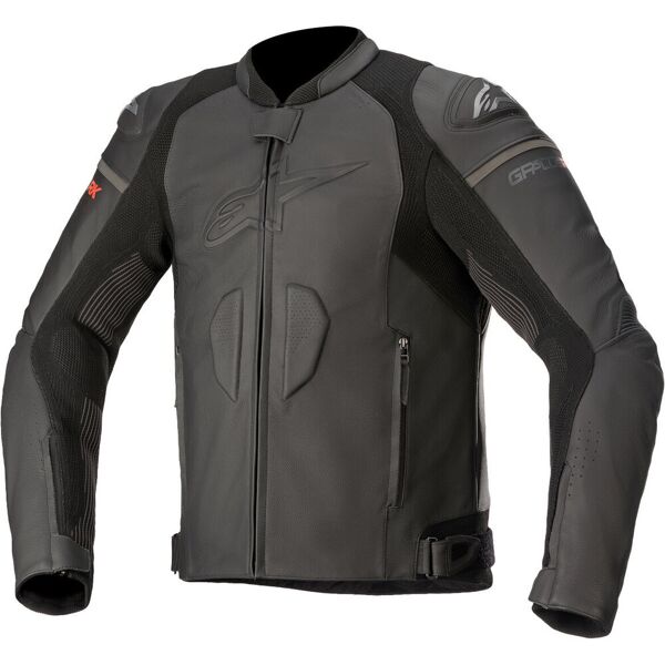 alpinestars gp plus r v3 rideknit giacca in pelle moto nero 52