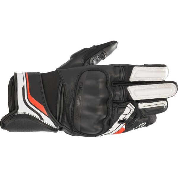 alpinestars booster v2 guanti da moto nero bianco 3xl