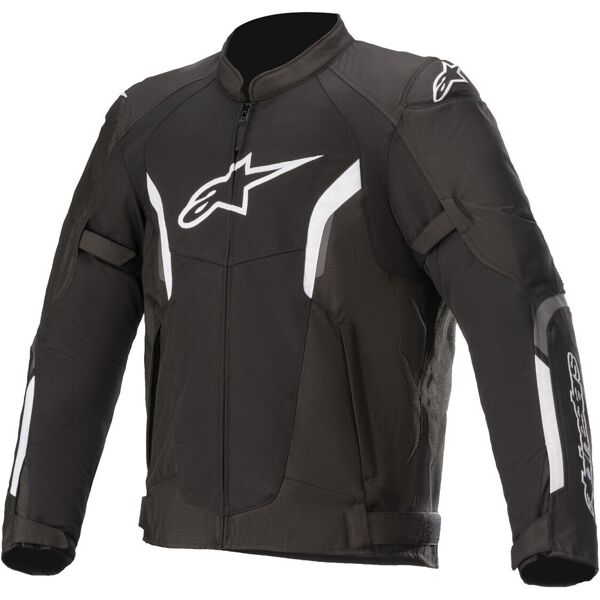 alpinestars ast-1 v2 air giacca tessile moto nero bianco m