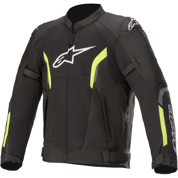 alpinestars ast-1 v2 air giacca tessile moto nero giallo s