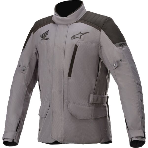 alpinestars honda gravity drystar giacca tessile moto nero grigio l