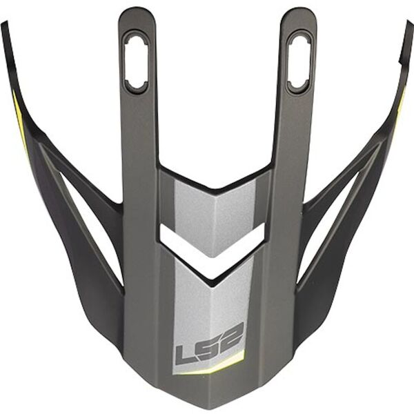 ls2 mx436 pioneer picco del casco grigio unica taglia