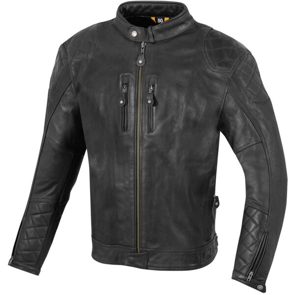 merlin cambrian giacca moto in pelle nero xl