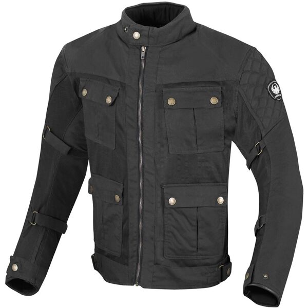 merlin chigwell utility giacca cerata moto nero s