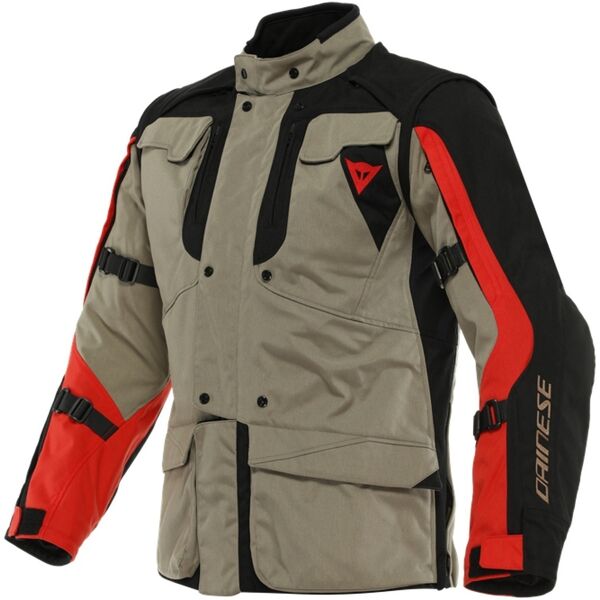 dainese alligator tex giacca tessile moto nero marrone 60