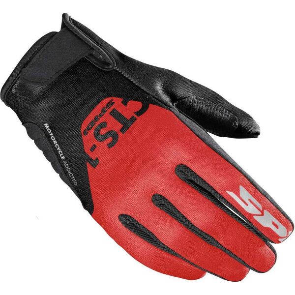 spidi cts-1 guanti da moto da donna nero rosso xl