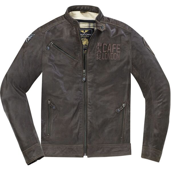 black-cafe london sydney giacca moto in pelle marrone 56