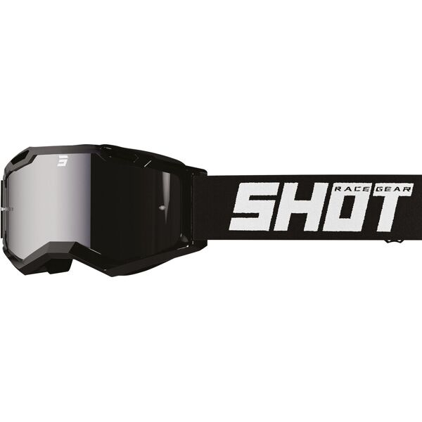 shot assault 2.0 solid occhiali da motocross trasparente unica taglia