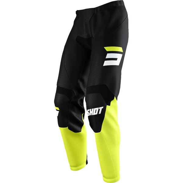 shot draw burst pantaloni motocross nero giallo 26