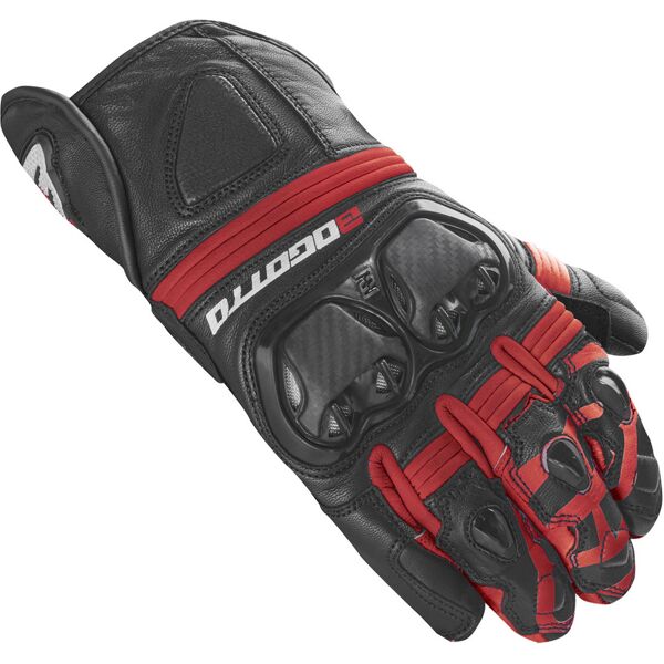 bogotto grand champ guanti da moto nero rosso 2xl