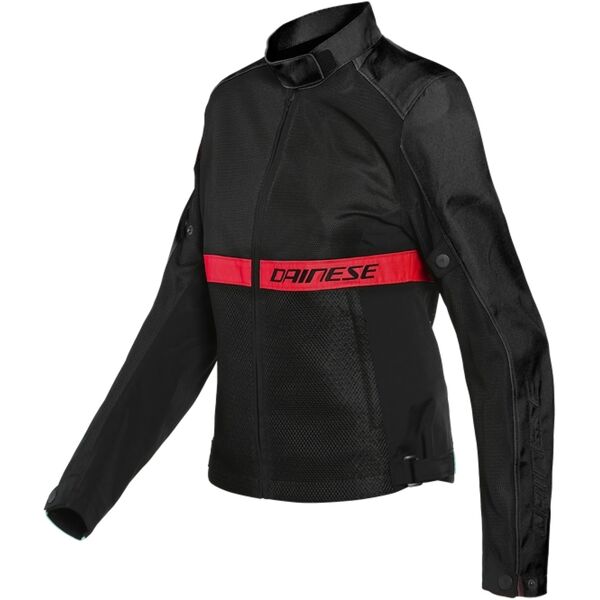 dainese ribelle air tex giacca tessile da donna nero rosso 48