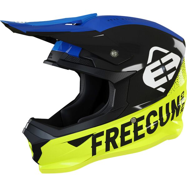 freegun xp4 attack casco motocross nero giallo m