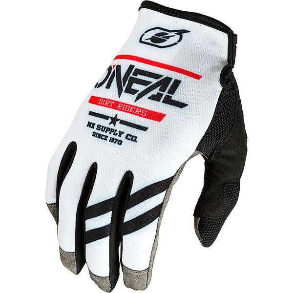 oneal mayhem squadron v.22 guanti da motocross nero bianco 2xl