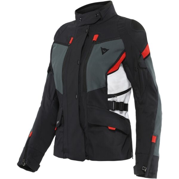 dainese carve master 3 gore-tex giacca tessile da donna nero grigio rosso 52