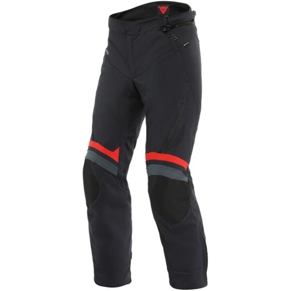 dainese carve master 3 gore-tex pantaloni tessili moto nero rosso 48