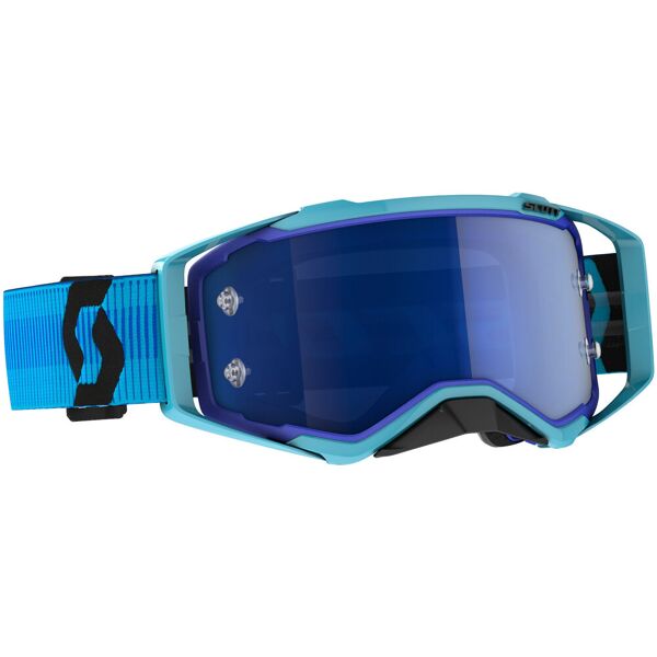 scott prospect chrome blue/black occhiali da motocross nero blu unica taglia