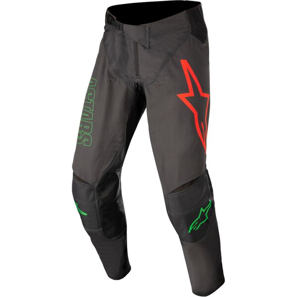 alpinestars techstar phantom star pantaloni motocross nero grigio 28