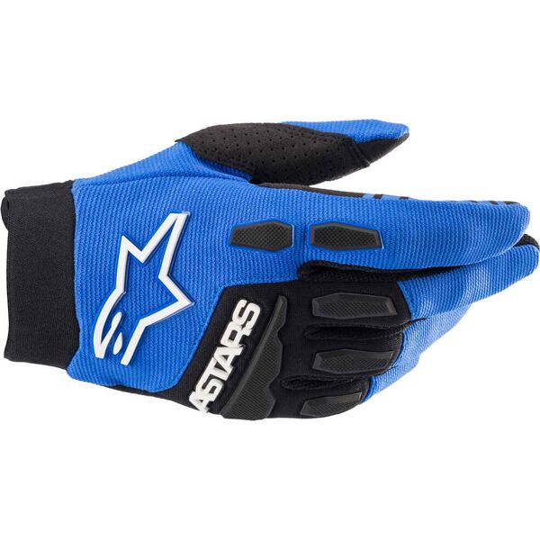 alpinestars full bore guanti motocross nero blu l