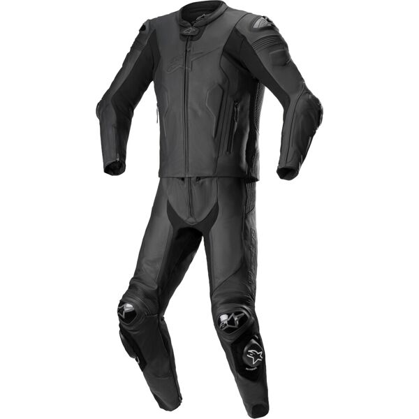 alpinestars missile v2 tuta in pelle della moto a due pezzi nero 52